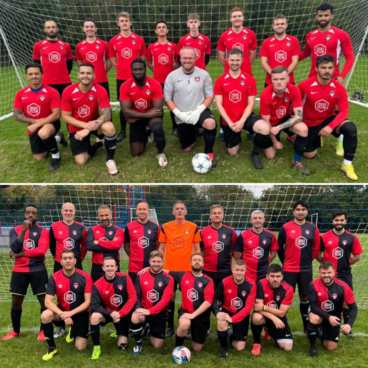 Raynes Park UCFC 2024-25 FIRSTS and VETS squads ❤️🕊🖤