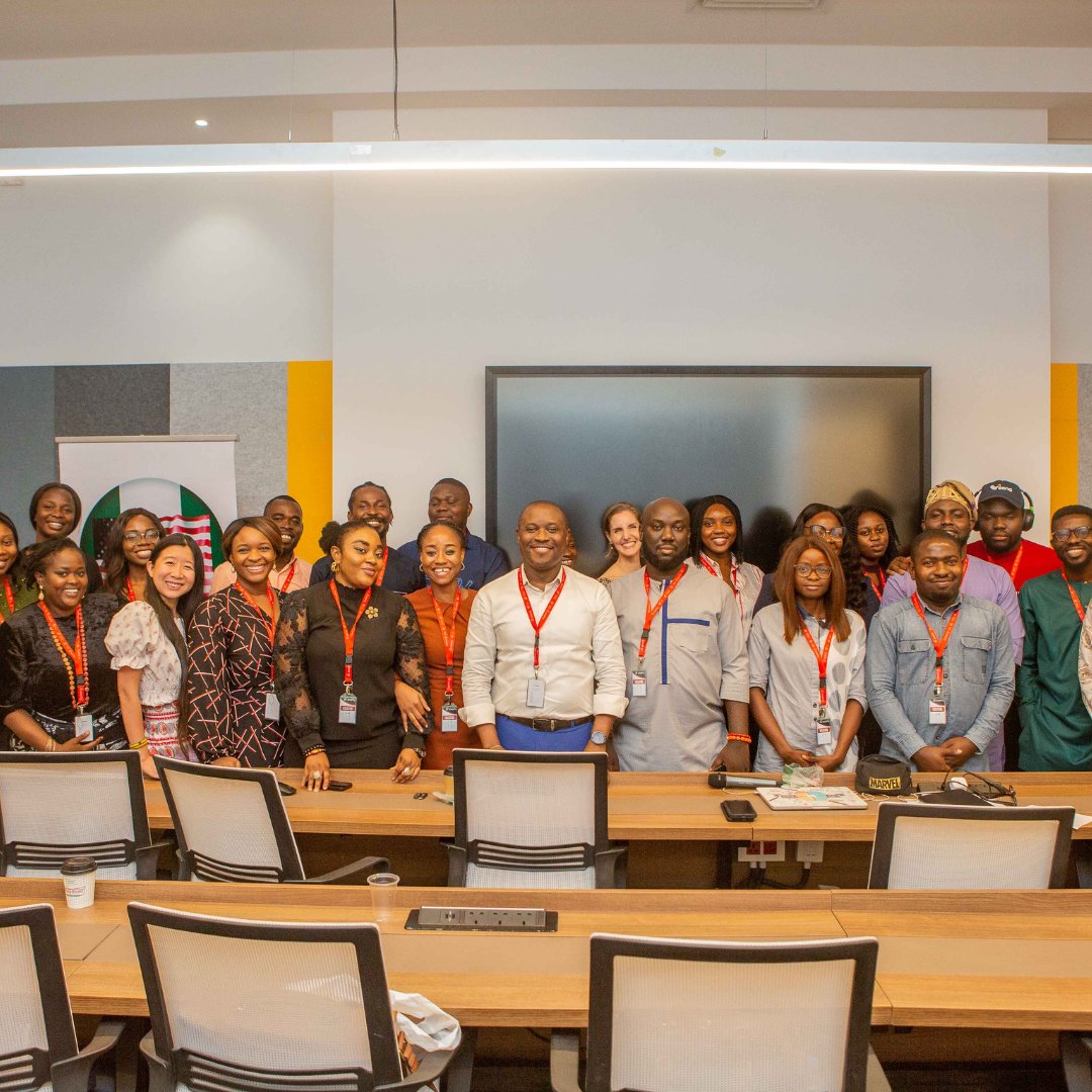 ABCouncil_ng's tweet photo. ABC’s October 24 startup workshop, supported by Tek Knowledge, @IHSTowers, and @krispykremeng, offered training led by @semicolonafrica, @CatalystInc, and Built4Balance on sales, leadership, and culture. #ABCStartups #abcnigeria #usnigeria https://t.co/CxViN4yFYU