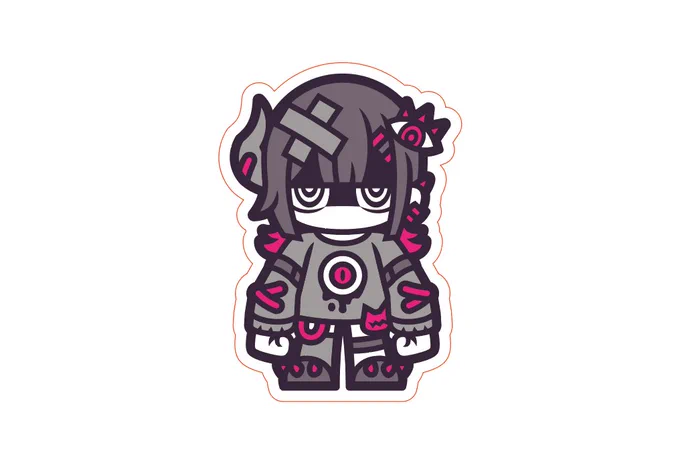 試しにオリキャラちゃんのステッカー発注してみる