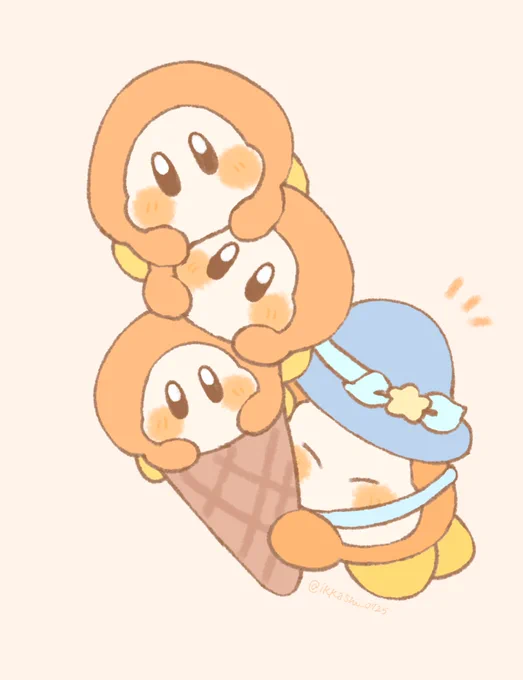 わにゃアイス #ワド部 #ワドルディ