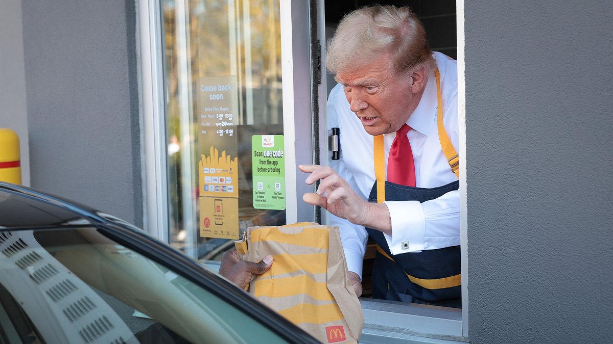 Is there any surprise that after working one day at McDonalds, the chain reported an E Coli and listeria outbreak?

Does everything Trump touches turn to pestilence?