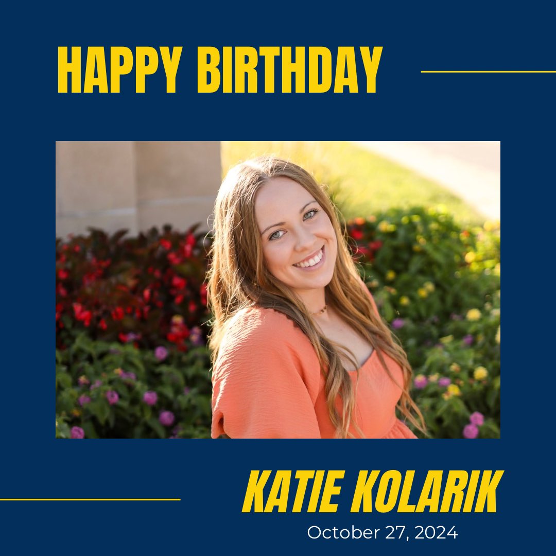 HAPPY BIRTHDAY to Freshman, OF/2B Katie Kolarik. We hope you have a wonderful day! 🎉🎂🎉 #ladycavs⚔️