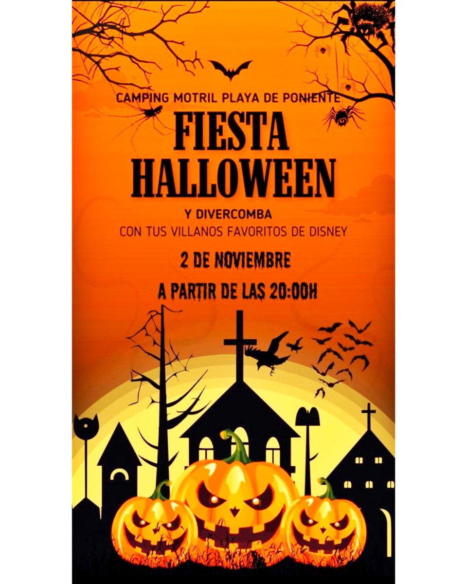 Ya falta, poco para
H҉ A҉ L҉ L҉ O҉ W҉ E҉ E҉ N҉
y la fiesta más terrorífica que puedas encontrar te está esperando...! 
Te arrepentirás si no vienes...
#Halloween #halloweenparty #Motril #CostaTropical #Granada #camping