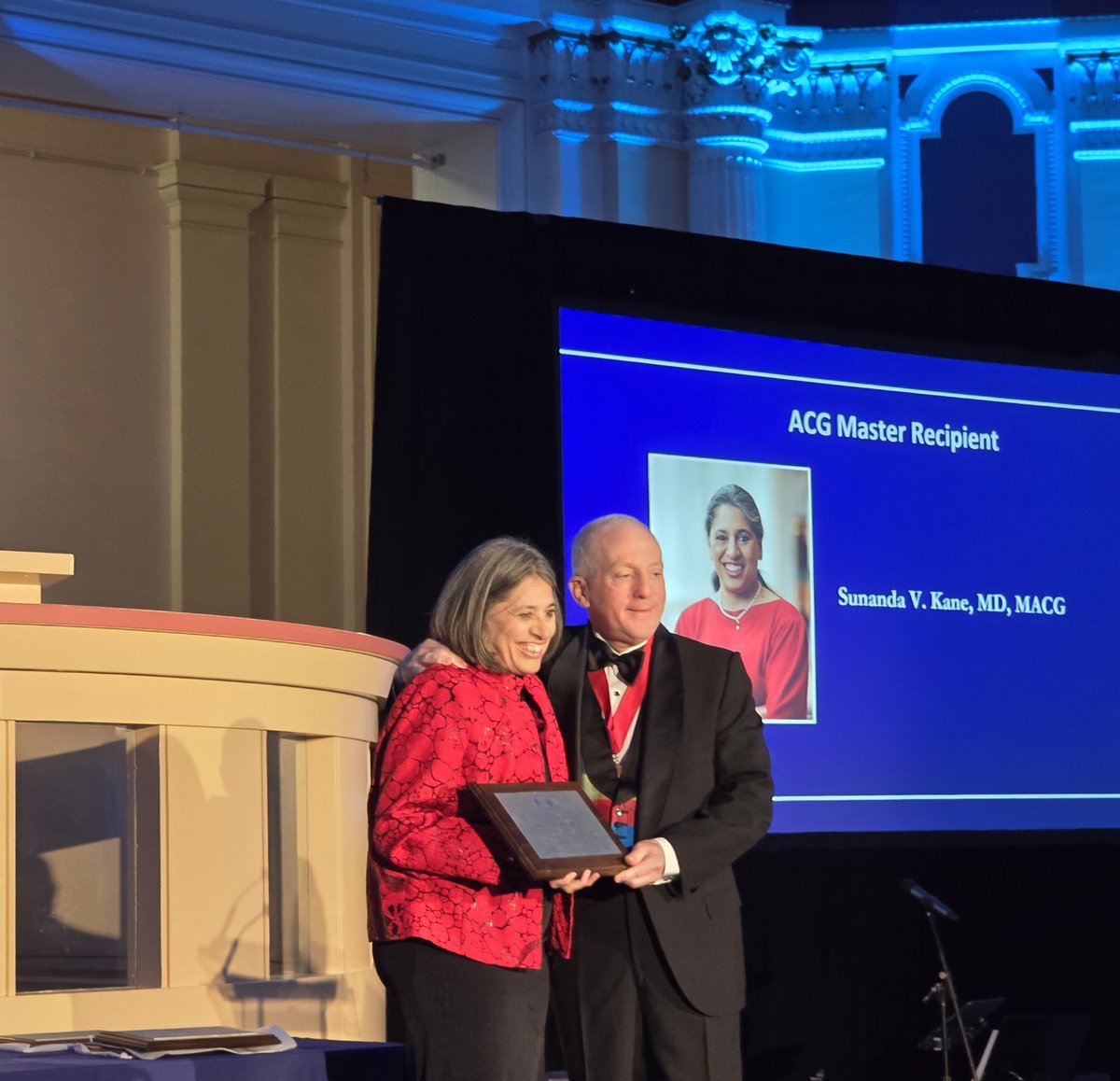 Congratulations to Dr <a href="/SunandaKaneMD/">Sunanda Kane M.D.</a> for the Master of  <a href="/AmCollegeGastro/">ACG</a> 🥇 Recognition of her leadership, service, and dedication #ACGFamily #SheLeadsHealthcare #ACG2024