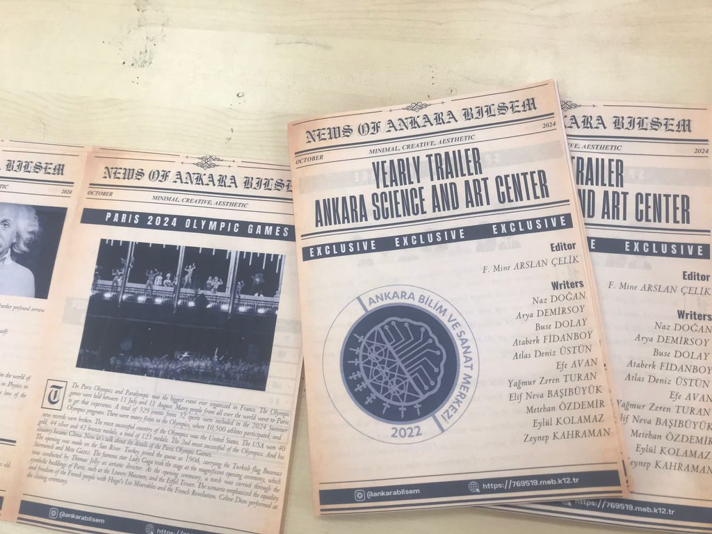 bilsemenglish's tweet photo. Ankara Bilim Sanat ve Merkezi İngilizce öğretmeni Mine Arslan Çelik ve gönüllü Byf, Öyg, Proje öğrencileri ile proje kapsamında İngilizce okul gazetelerini çıkarmışlardır. Kendilerini tebrik ederiz. https://t.co/SwFyCYUU2H