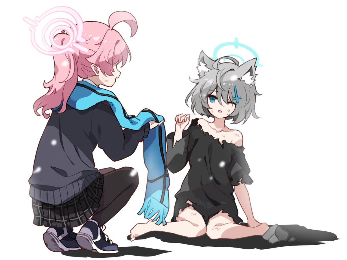 公式ショップ　ブルーアーカイブ　ブルアカ　シロコ　モチーフマフラー　未開封 Yostar OFFICIAL SHOP ONLINE / シロコ モチーフマフラー