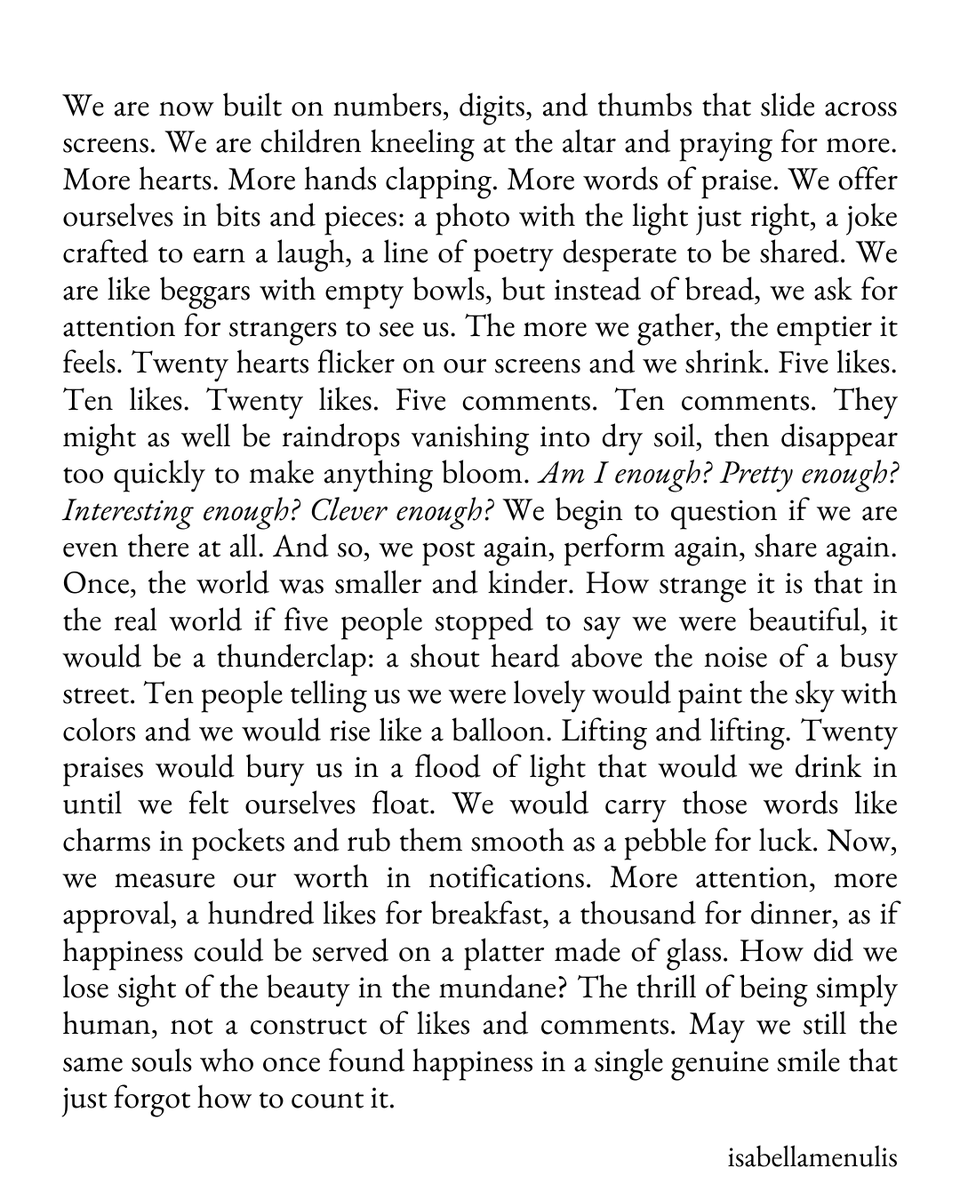 isabellamenulis's tweet photo. How did we lose sight of the beauty in the mundane? https://t.co/E3LrKlrLaU