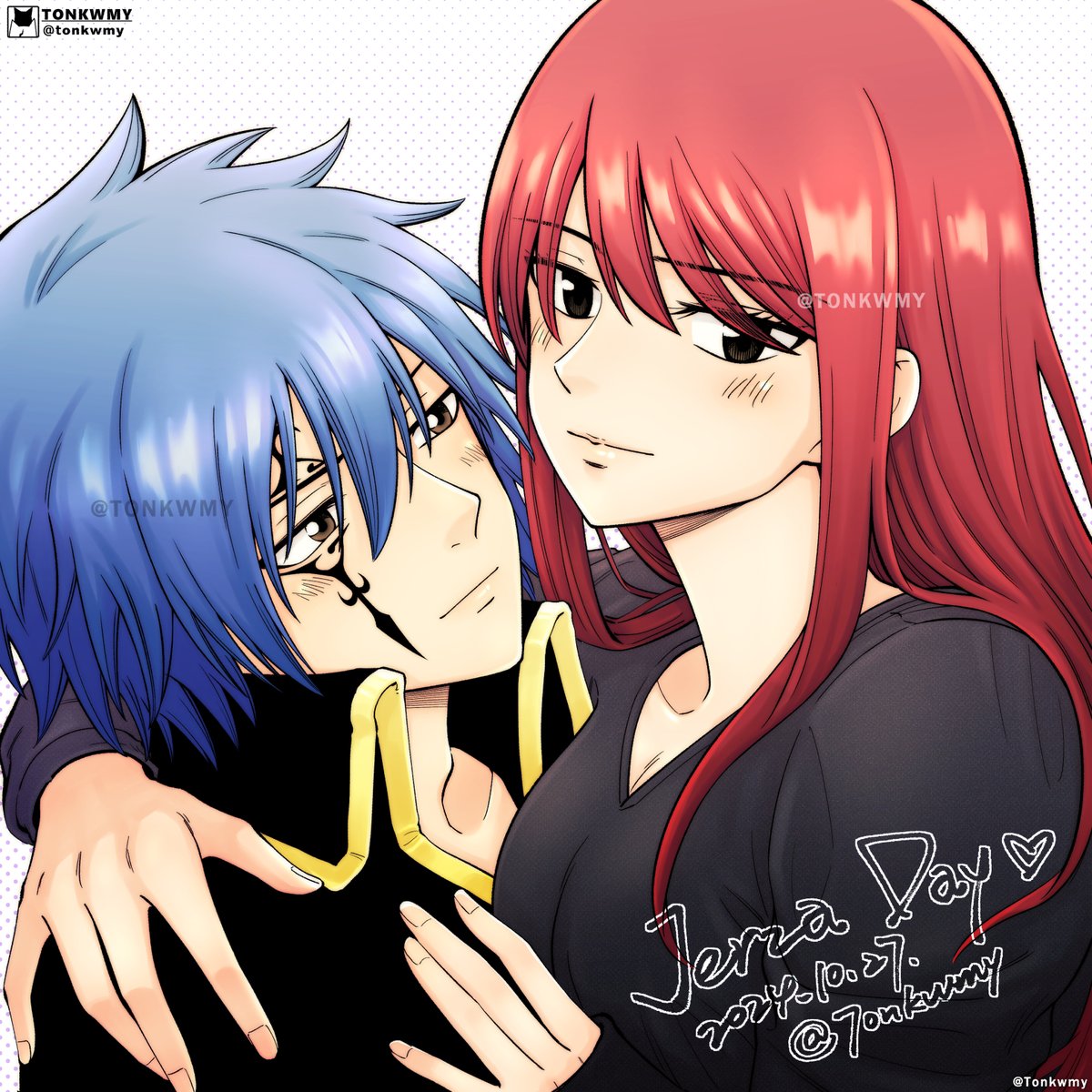 💙1027杰艾日快乐❤️
~Happy Jerza Day~ 
#ジェラエル #Jerza #ジェラエルの日 #エルザ・スカーレット #ジェラール・フェルナンデス

 #FAIRYTAIL #フェアリーテイル
