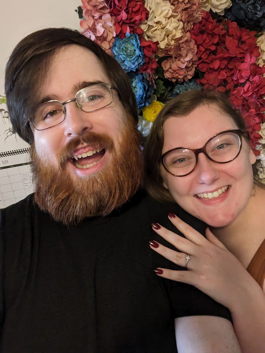 JacobSchabert's tweet photo. I know I mainly post about space stuff, but I got engaged on Wednesday 🥰💍🍾 https://t.co/ZqVCk4CDBo