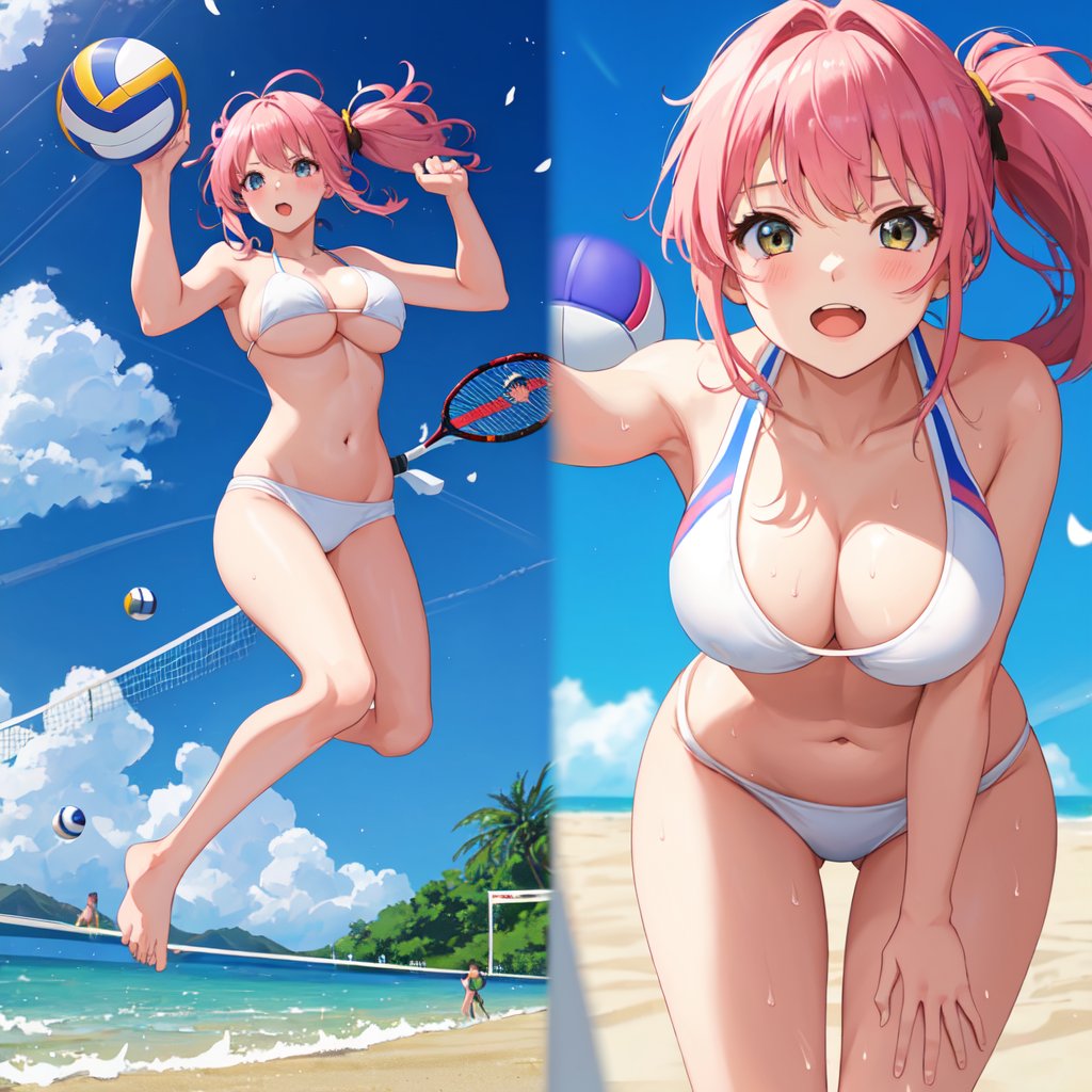 Here we go!
Our first generated  character, full of AI errors 🫣🤭
But is very nice though! 🤤🥰