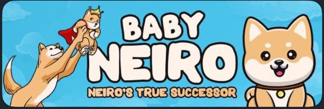 MASTERMIND6215's tweet photo. $Babyneiro (0XBABE) @Baby_Neiro_ETH He will be the next biggest baby on the market along with $Babydoge, don't doubt it for a second. It is not just a token, it is the successor of $Neiro. This Bullmarket will be the largest of all time and Babyneiro's takeoff will be Epic. Don't believe it, it's already a fact.
