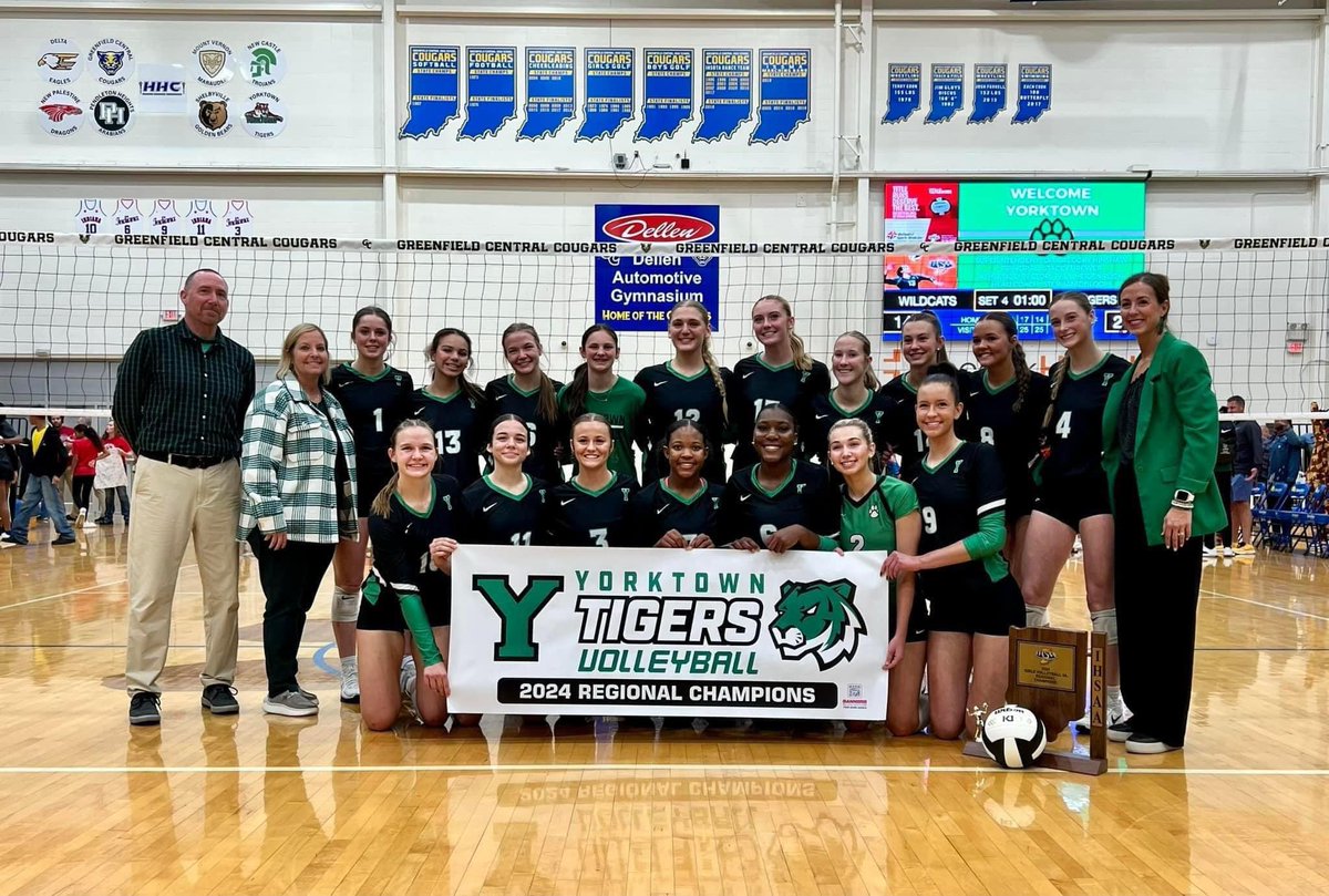 Yorktown Volleyball (@yvbtigers) on Twitter photo π¨Regional champs! π¨
πSemi-State will be Saturday at Bedford North Lawrence vs Castle (approx 1pm start)
Let's goooooo! πͺπ
<a href="/YHSAthletics/">Yorktown Athletics</a> <a href="/ytownstrength/">Yorktown Strength</a> π¨Regional champs! π¨
πSemi-State will be Saturday at Bedford North Lawrence vs Castle (approx 1pm start)
Let's goooooo! πͺπ
<a href="/YHSAthletics/">Yorktown Athletics</a> <a href="/ytownstrength/">Yorktown Strength</a>