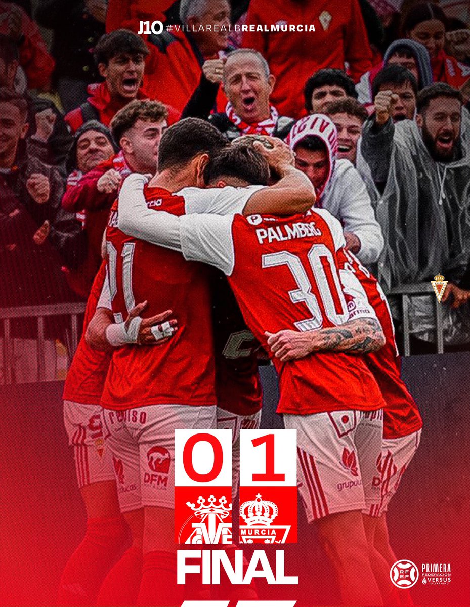 J10 | FIN | 0-1 | 🏁 🔚
¡𝗙𝗜𝗡𝗔𝗔𝗔𝗔𝗔𝗔𝗔𝗔𝗔𝗔𝗔𝗟 𝗗𝗘𝗟 𝗣𝗔𝗥𝗧𝗜𝗗𝗢!
¡𝗢𝗧𝗥𝗔 𝗩𝗜𝗖𝗧𝗢𝗥𝗜𝗔 𝗙𝗨𝗘𝗥𝗔 𝗗𝗘 𝗖𝗔𝗦𝗔 𝗗𝗘 𝗘𝗦𝗧𝗘 𝗘𝗤𝗨𝗜𝗣𝗔𝗭𝗢! ➕3️⃣
🔥 ¡ESPECTACULAR AFICIÓN! 
❤️🤍 C𝐎N𝐓R𝐀 𝐕I𝐄N𝐓O Y M𝐀R𝐄A.
⚽️ <a href="/PedroBenito9/">Pedro Benito🙅🏼‍♂️</a> 🙅‍♂️
#VillarrealBRealMurcia
