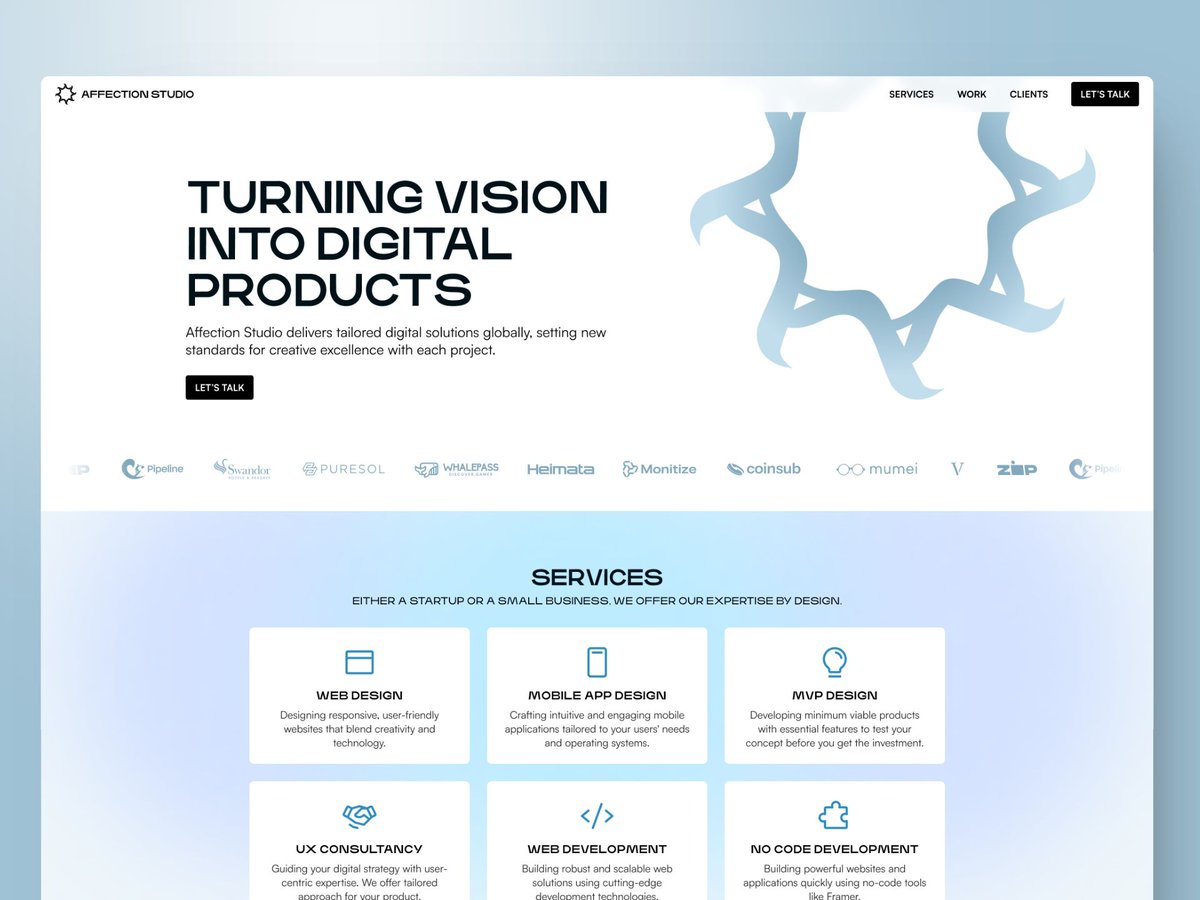 AffectionStd's tweet image. Our freshly launched website is live, and it’s the perfect place to dive into our work and services. Whether you’re seeking web or mobile app design, UX consultancy, or no-code solutions, we’re here to help you succeed.  Visit us on affection.studio
