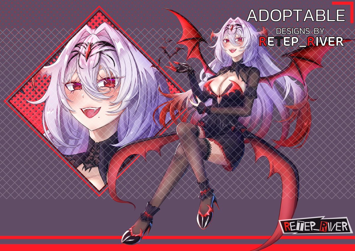 Retep_River's tweet photo. [OPEN] Adoptable Auction[Vampire]

SB : 70 USD

MI : 5 USD

Above 120 USD can use for commercial.

AB1 : 200 USD

AB2 : 400 USD

AB3 : 500 USD

This auction on my deviantart

https://t.co/Cjmw3BiYOD

#AdoptableAuction #adoptable #Vampire #Auction

#adopt #characterdesign https://t.co/WVXJZta0ar