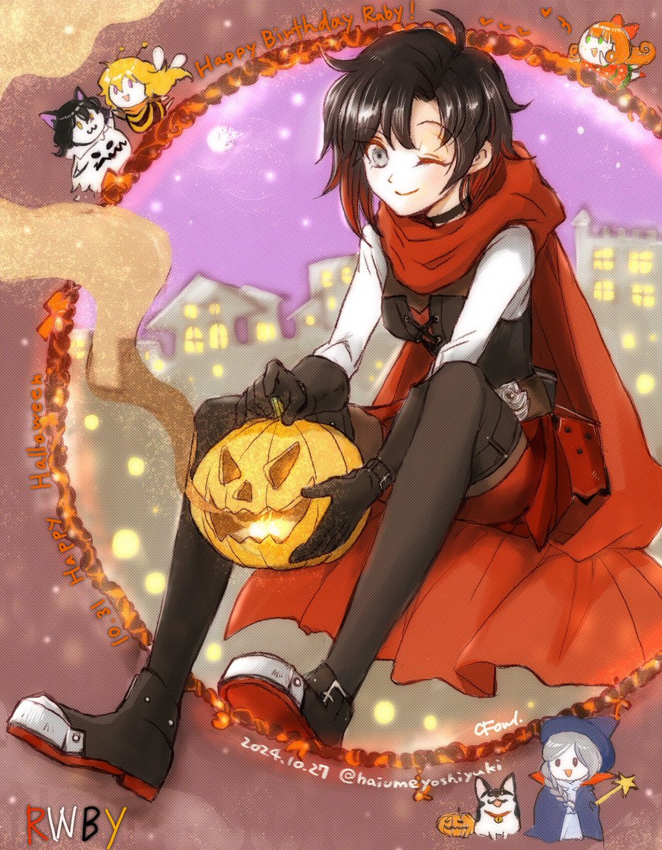 haiumeyoshiyuki's tweet image. 10/31 Happy birthday Ruby!
#GREENLIGHTVOLUME10
#RWBY
#RWBYfanart 
#Halloween