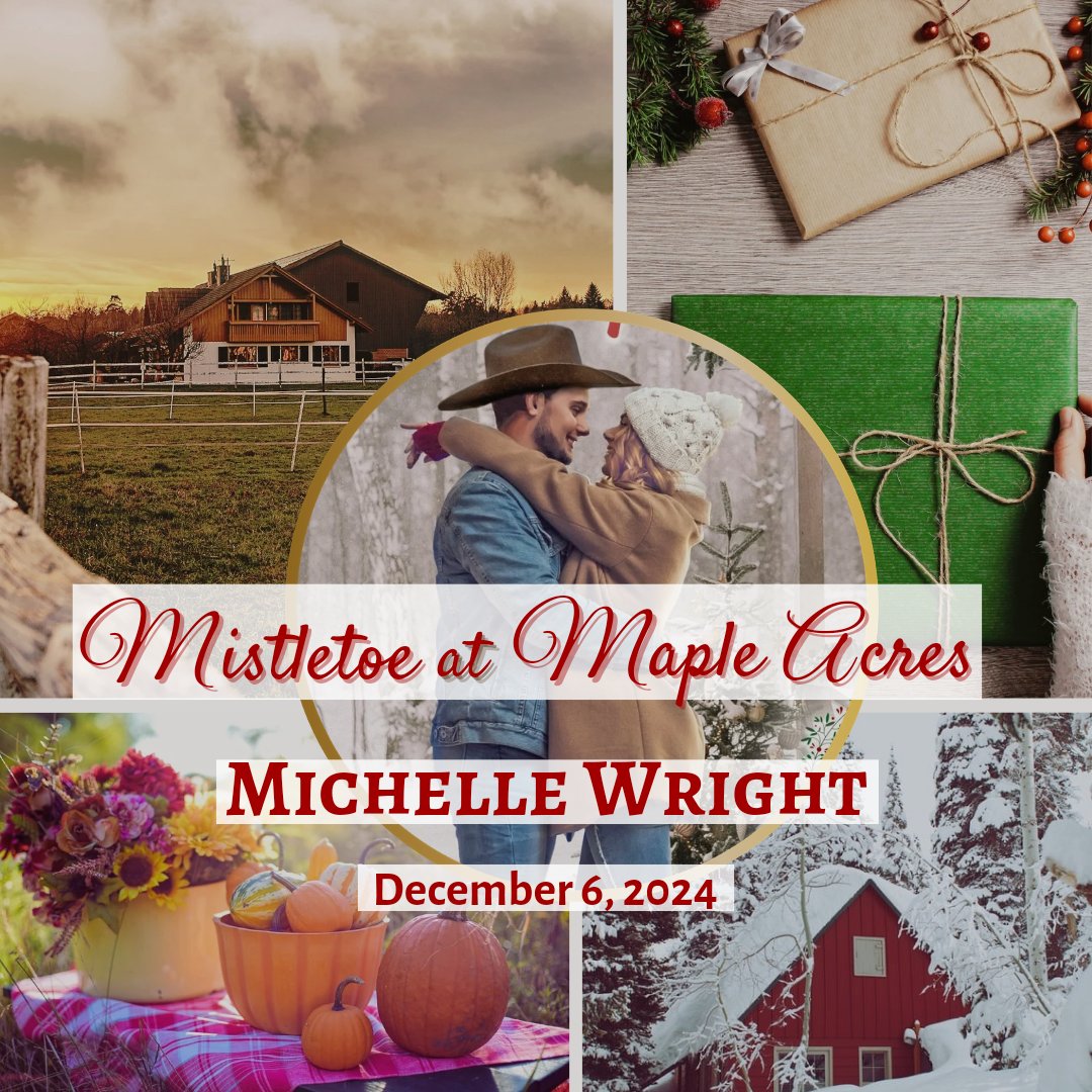 Mistletoe at Maple Acres releases December 6!🎄📚 This story is about new beginnings, hope and healing, found family, faith, and love. It's also fallish, festive, and full of Hallmark-like vibes.😍 Cover reveal and pre-order info coming soon!

#storymood #christianromance