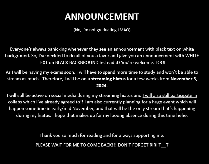 kamikorinona's tweet image. 📢‼️ Hai everywaaaan~!

 *gasp* it&apos;s an 🚨Announcement!!!🚨
Please read!! 

Thank you for your timeeee🧡