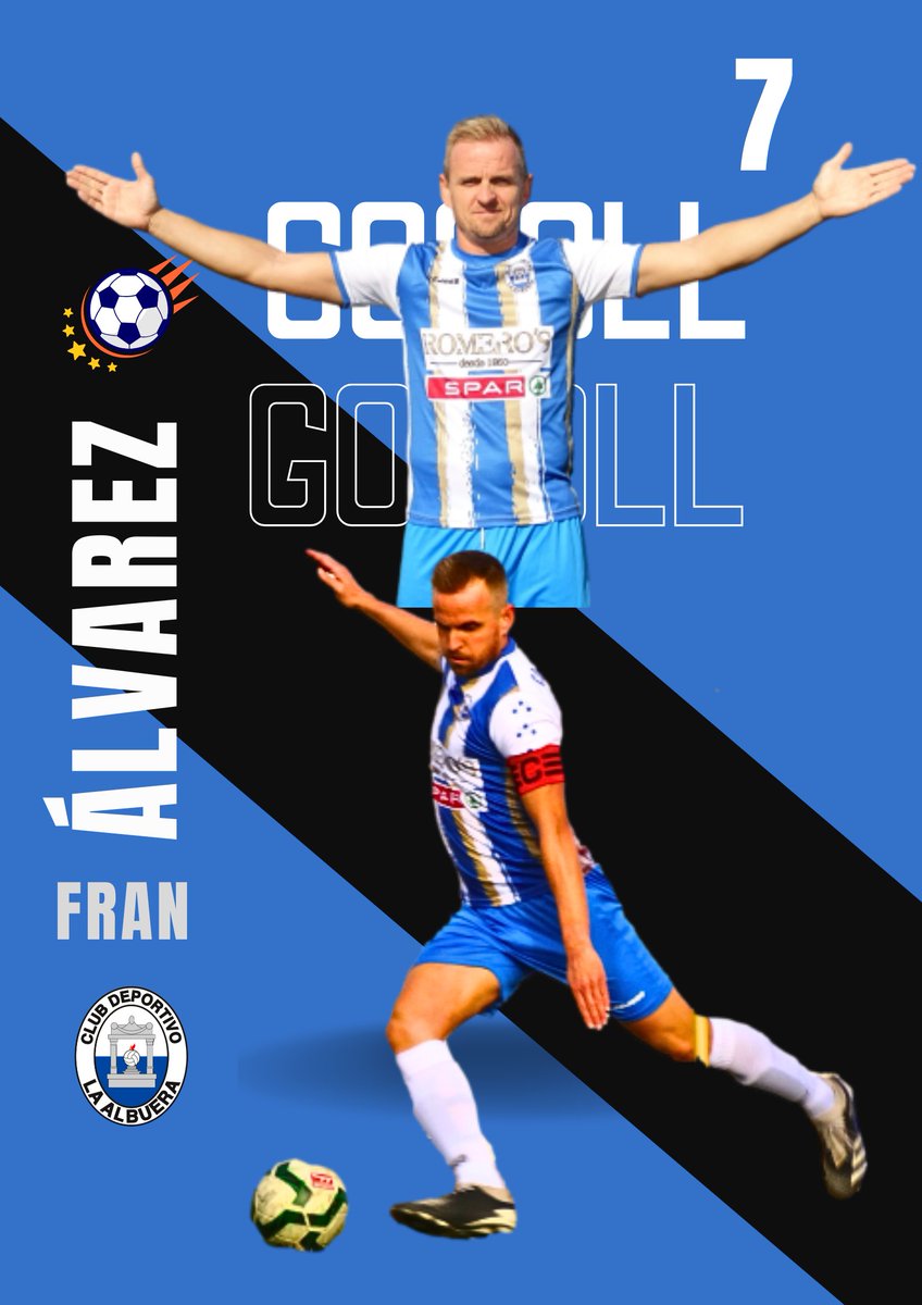 Nuestro Capi mete los 2 goles que da la victoria del <a href="/CDLaAlbuera/">CD La Albuera</a> .

Enorme <a href="/alfie227/">Fran Álvarez Pardo</a> demostrando siempre calidad y corazón por tu club.

#sentimientoblanquiazul