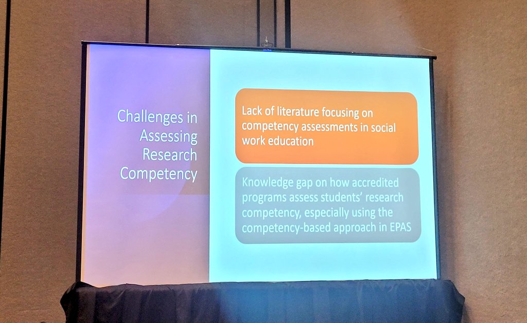 realsocialwork's tweet image. Great @CSocialWorkEd APM session on research competency analyzing dozens of course syllabi and results from 3 focus groups. Social work is research, and our students deserve the opportunity to engage, embrace, and execute it in practice. #ResearchIsFun #SocialWork #CSWE2024