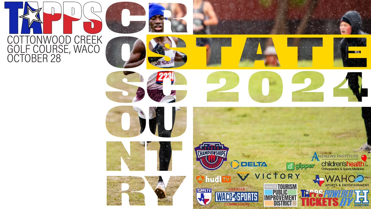 TappsXCountry's tweet photo. One day to the starting line! #TAPPSxc Course open today from 3:30 - 5:30 for team walkthroughs. Fans: hereโs what you need to know
๐Cottonwood Creek Golf Course, Waco
๐ https://t.co/bpm1a4uEQV
๐บ https://t.co/PUqERL0ws4
โฑ๏ธ https://t.co/wwgboNVyF6
๐ https://t.co/5xG3Aw4STO https://t.co/OeMvTgan1r