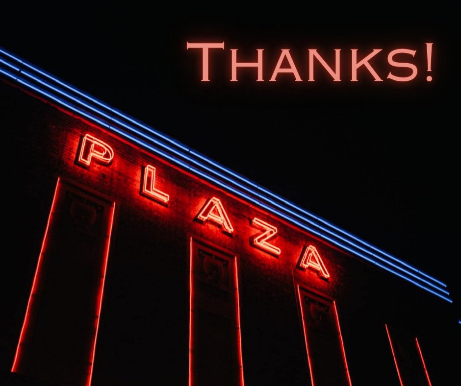 A huge thank you to everyone who attended the first of our Halloween events this week - Plaza 80s Presents Halloween Special - A Nightmare On Elm Street.

Thanks to everyone who donated to the food bank, bucket collection and also bought raffle tickets.