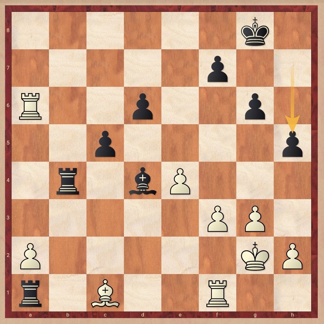 ChessBase's tweet image. Do you also think that Black is winning in this position? Then you might try to refute 28.Be3 - which is the move that was played in the game!
Counter-trick: en.chessbase.com/post/counter-t…