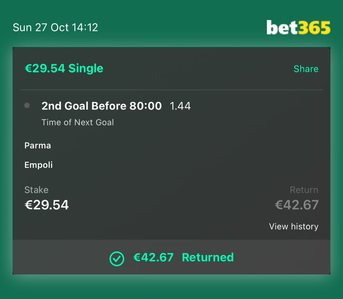 BOOM ANOTHER WINNER