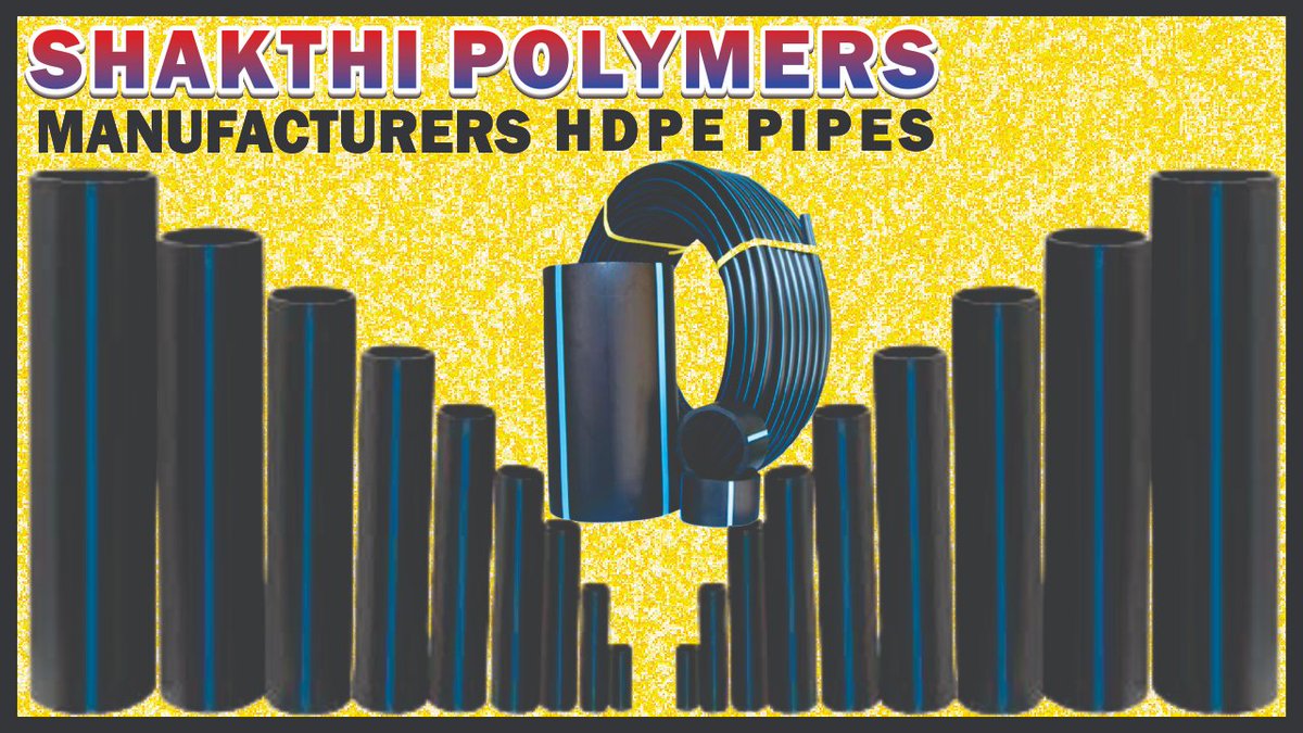 SHAKTHIPOLYMERS's tweet photo. 📷 Introducing SHAKTHI POLYMERS HDPE PIPES! 📷 https://t.co/fHaH51sUVS #ShakthiPolymers #HDPIPipes #Manufacturing #QualityPipes #PipingLife #IndustrialSolutions #TrustedByExperts #borewellpipes #pipecompany #pvcworks #waterdrums #hdpepipe.   Contact : 9246363083, 9246363081 https://t.co/ykBhl3RzPH