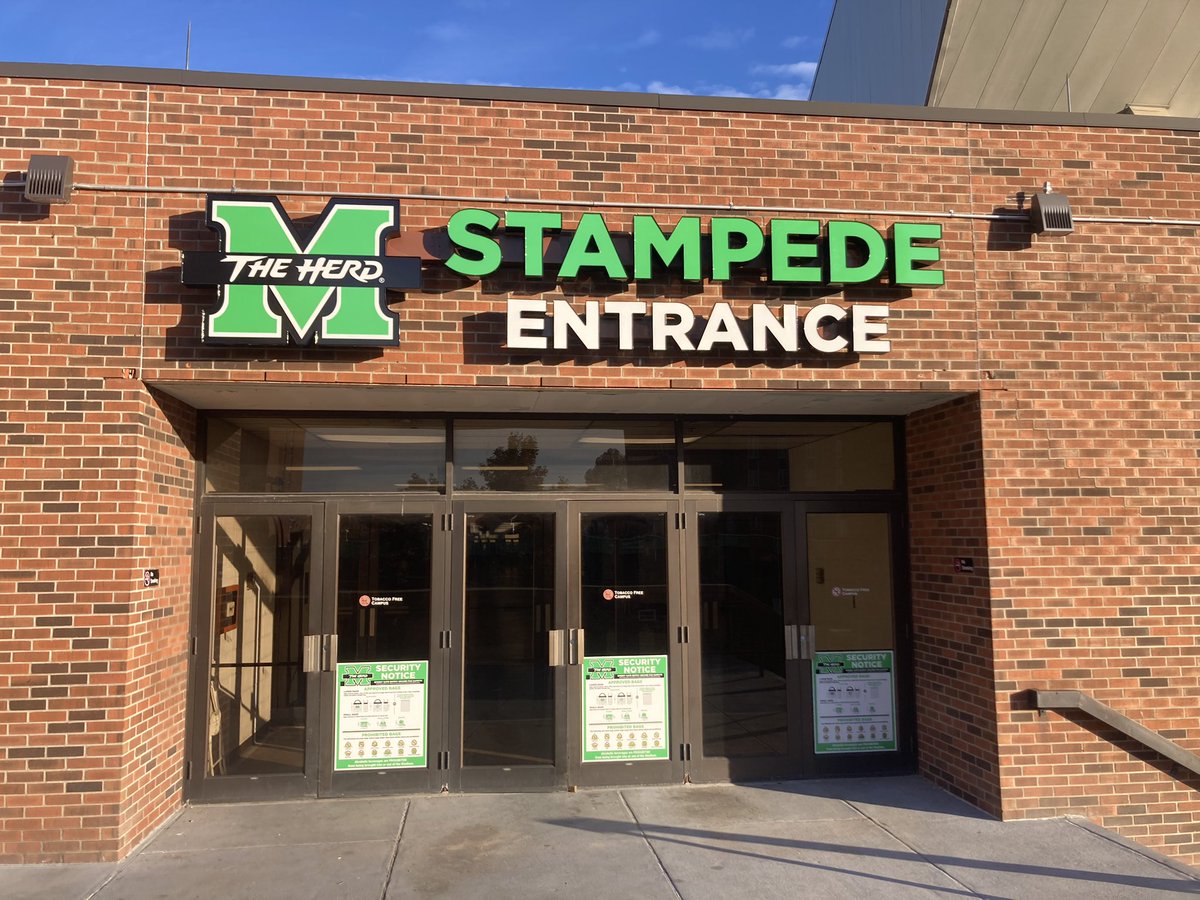 HerdFacilities's tweet photo. Welcome back to the Cam @HerdWBB @Herd_MBB! Fans First doubleheader starts at 4pm this afternoon, see you there! https://t.co/jc2znWyP1U