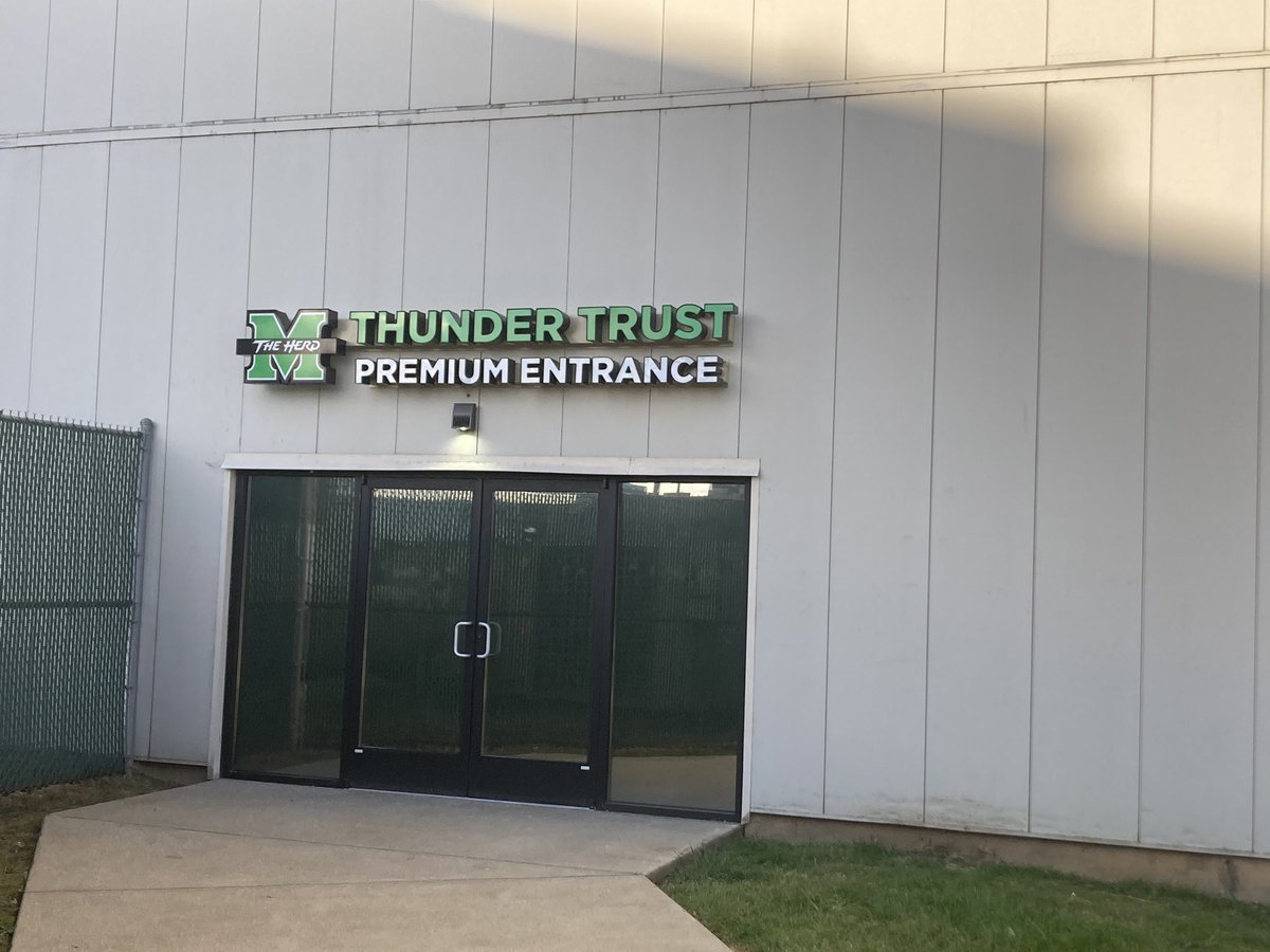 HerdFacilities's tweet photo. Welcome back to the Cam @HerdWBB @Herd_MBB! Fans First doubleheader starts at 4pm this afternoon, see you there! https://t.co/jc2znWyP1U