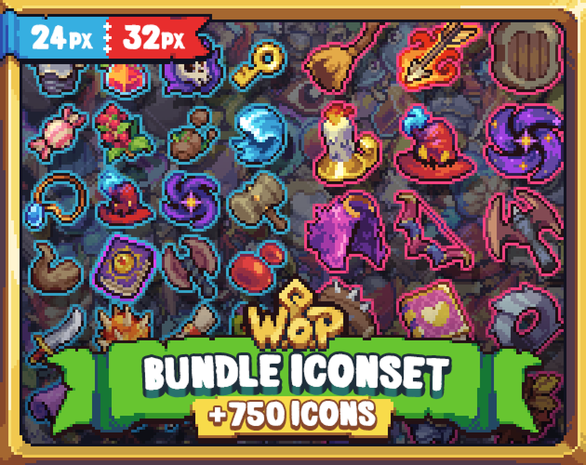 Halloween Sale started!
You can get a bundle of my icons for your game with 30% OFF 😌

#pixelart #ドット絵 #gameart