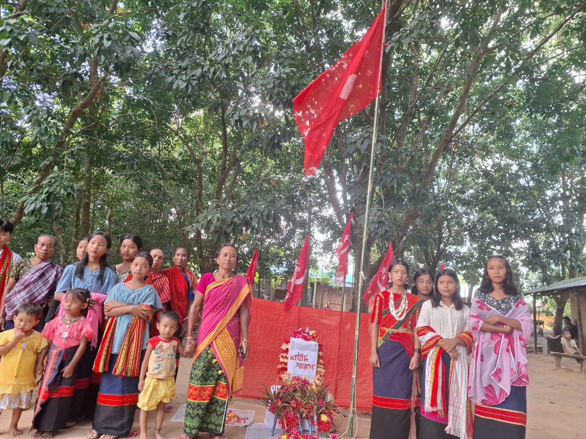 Enthusiasm created in Tripura hamlets in c/w tri-ennial conferences at different level of CPI-M party units, as prelude to the 24th Party Congress scheduled to be held at Madurai from 2-6 April, 2025. Glimpse of a remote tribal village in South Tripura.