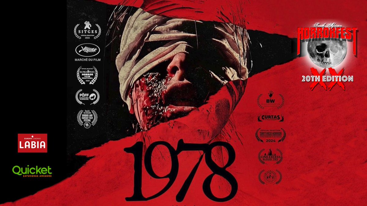 Independent Argentinian horror film "1978" is having its Africa premiere at the 20th @SAhorrofest film festival &amp; Halloween event! 7 November at the <a href="/LabiaTheatre/">Labia Theatre</a> 
<a href="/QuicketSA/">Quicket South Africa</a>  tickets at: quicket.co.za/events/286209-…

#Argentina #1978 #horror #HorrorMovies #CapeTown
<a href="/EmbARGENTINA/">Embassy of Argentina in SA</a>