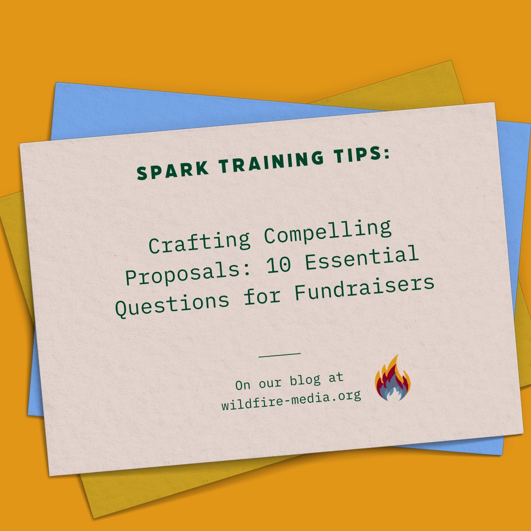 Wildfire_npo's tweet image. ICYMI: 10 Tips for Writing Great Grant and Funding Proposals via our #SparkTraining program. wildfire-media.org/blog/10-tips-p…
.
#grantwriting #grants #nonprofit #grantwriter #fundraising #nonprofits #funding #wildfiremedia #proposals #grantpro #grant #npo