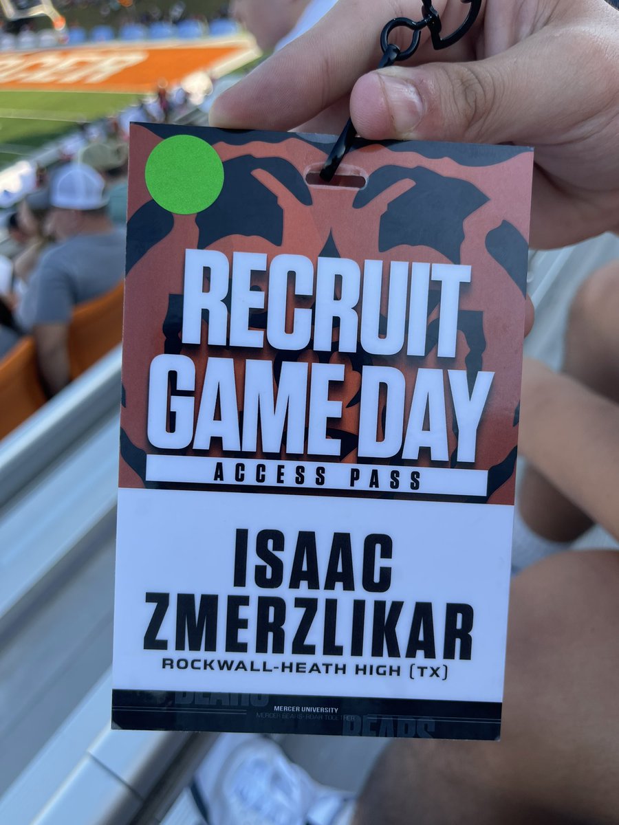 Isaac Zmerzlikar (@isaaczmerzlikar) on Twitter photo I want to thank <a href="/CoachJones_25/">Fred Jones</a> for giving me the opportunity for a visit to <a href="/MercerFootball/">Mercer Football</a>. I had a great time meeting the coaches and seeing the campus. I want to thank <a href="/CoachJones_25/">Fred Jones</a> for giving me the opportunity for a visit to <a href="/MercerFootball/">Mercer Football</a>. I had a great time meeting the coaches and seeing the campus.