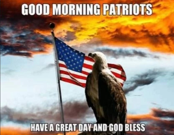 KarenDoe50's tweet photo. Good morning to all my patriotic friends. ☕️🇺🇸 https://t.co/aBVbDavwBQ