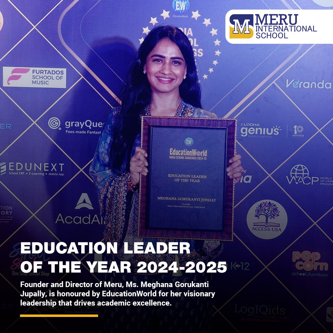 meru_school's tweet photo. Celebrating excellence! Meru has been honored with prestigious awards for our commitment to quality education and student success. Each accolade reflects our dedication to nurturing bright futures and setting new standards in learning.

#Meru #MeruInternationalSchool https://t.co/3rh27ecwVS