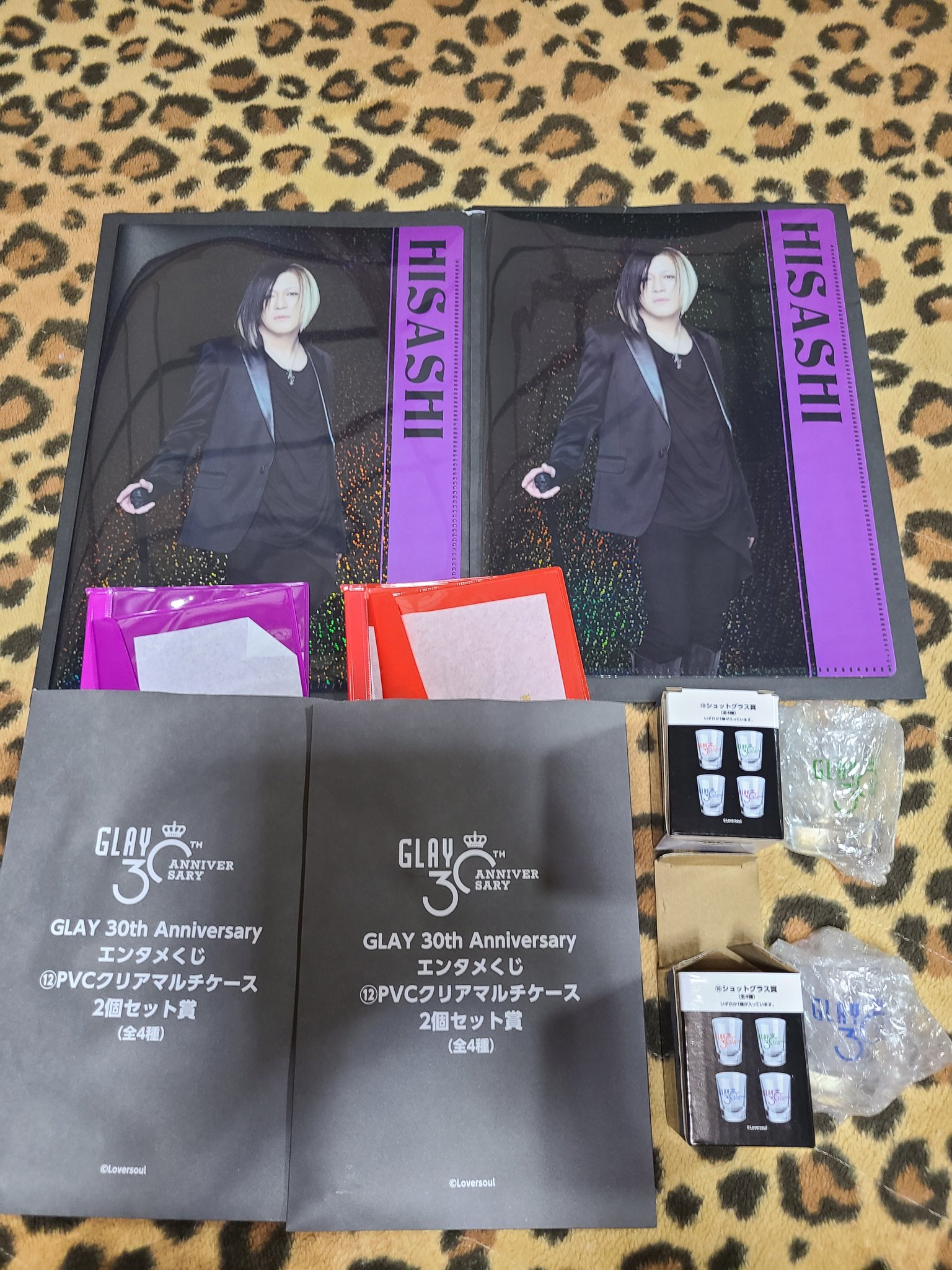GLAY エンタメくじ JIRO賞①ショットグラス②スタンドメモ 2点 GLAY エンタメくじ JIRO賞①ショットグラス②スタンドメモ 2点