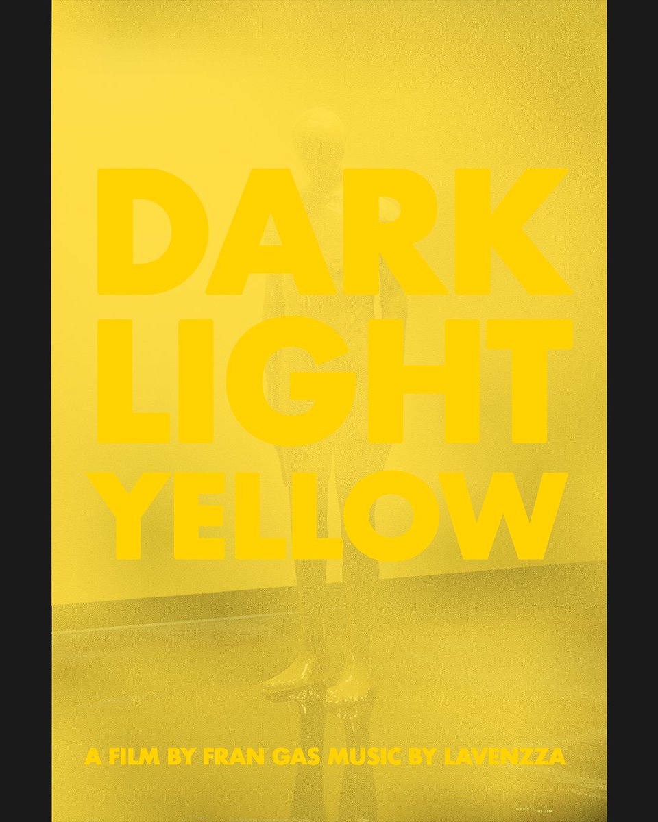 Póster de mi nuevo cortometraje, 'Dark, Light, Yellow' (2024).