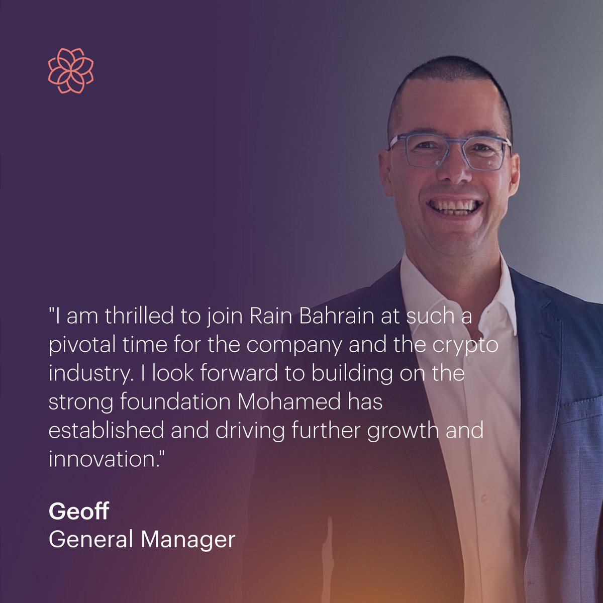 Rain would like to announce that after more than 4 years of exceptional service, Mohamed Ateeq will be stepping down as General Manager of Rain Bahrain. Mohamed’s loyalty and leadership were instrumental in helping Rain become the first fully licensed crypto brokerage in the