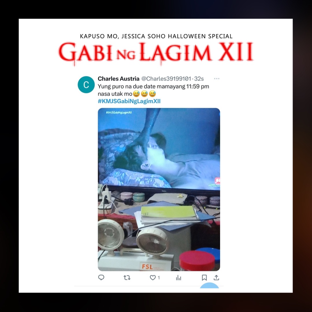 KM_Jessica_Soho's tweet photo. Ito talaga pinakanakakatakot sa lahat eh! #KMJSGabiNgLagimXII https://t.co/UnGII3oONN