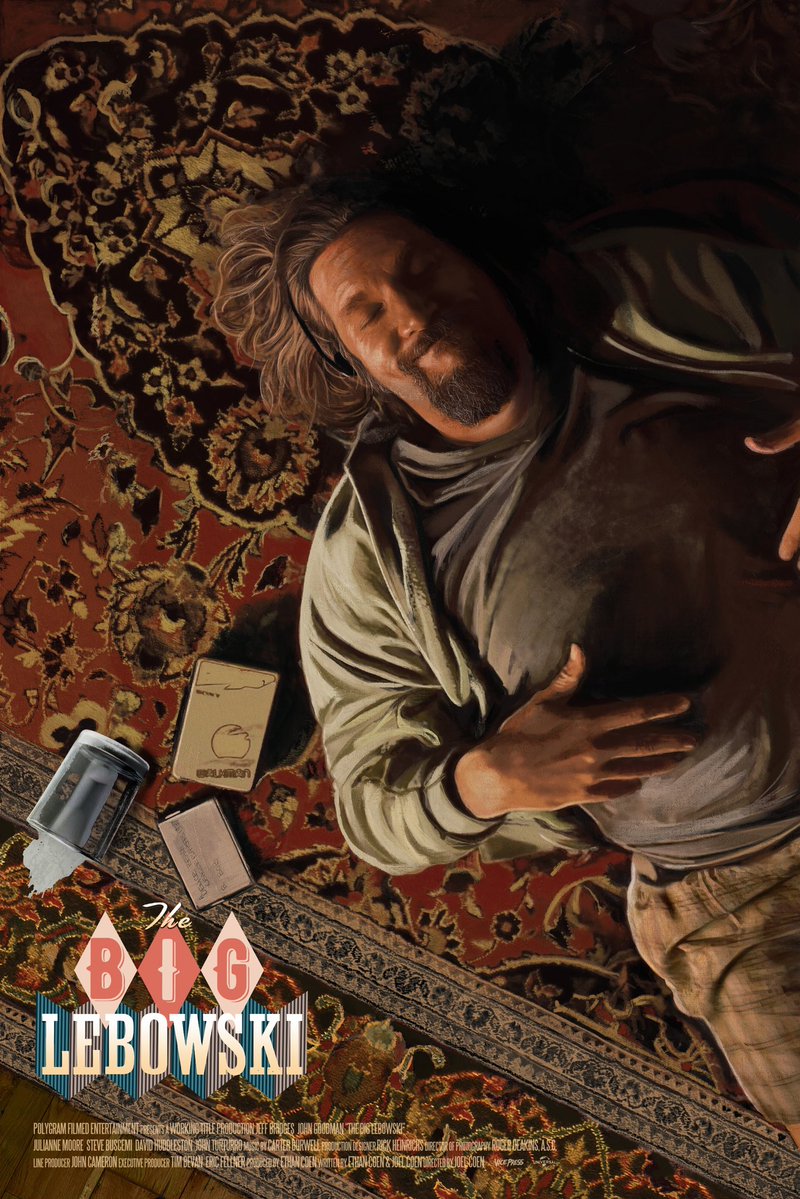 PosterEscape's tweet image. Impressive poster for The Big Lebowski by @DaveOFlanagan 

#TheBigLebowski #PostersoftheWeek