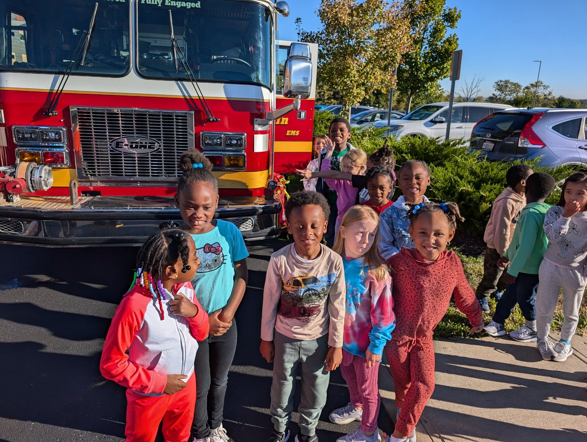 PREPRIDE's tweet image. First-grade students enjoyed a visit with the Colerain Fire Department!  It was a fun way to learn about fire safety.