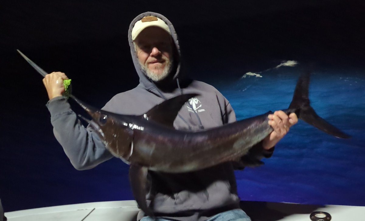 FishingStatus's tweet image. 3 for 7 on Swordfish last week out of OCMD on Game Changer. #swordfish #fishing