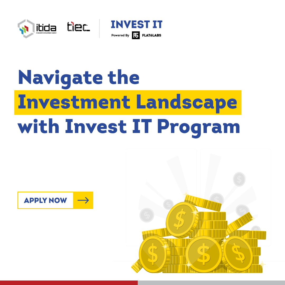 Flat6Labs's tweet photo. Get advanced training on how to find potential #investors for your ICT-enabled startup in #Egypt and negotiate #investment agreements with them when you join #InvestIT Program! 🔗 https://t.co/dqrFMYNsOC
#Flat6Labs #ITIDA #TIEC https://t.co/PyTtlxaP0c