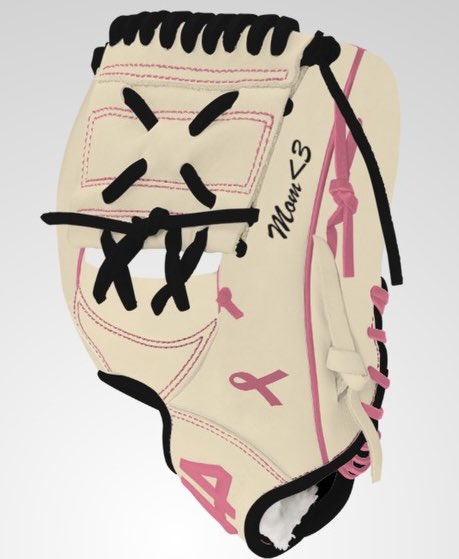 Baumgardner74's tweet photo. Tyrus received his new glove this week honoring his mother who passed away in July! It’s perfect! 
@tbaumgardner20 @44ProCustom https://t.co/YkxYOIWNQD