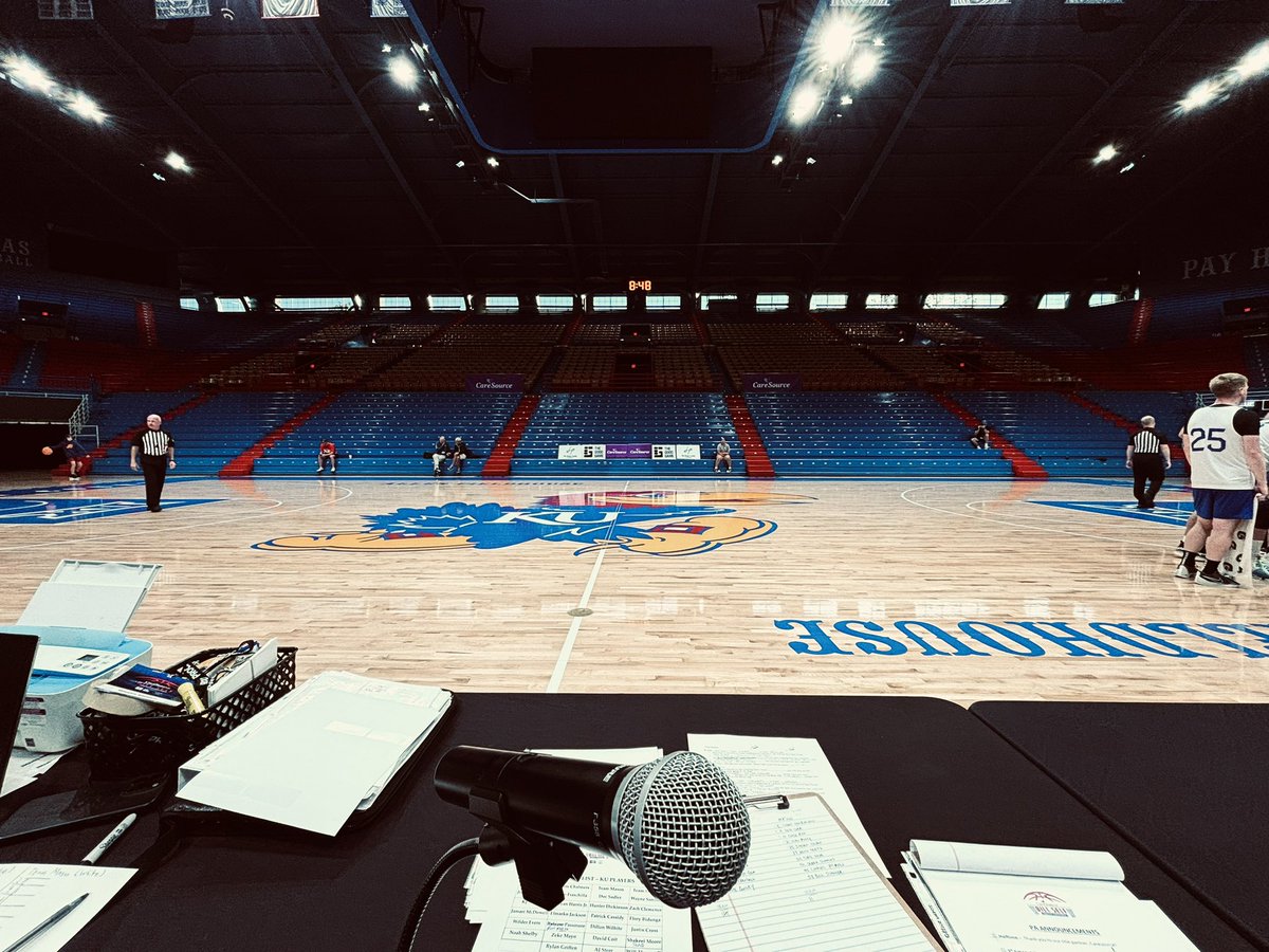 John Dale (@johndaleannc) on Twitter photo Humbled to be #overthemic 🎤 at historic Allen Fieldhouse for the <a href="/caresource/">CareSource</a> Bill Self Fantasy Basketball 🏀 Experience 💙❤️💙❤️ Humbled to be #overthemic 🎤 at historic Allen Fieldhouse for the <a href="/caresource/">CareSource</a> Bill Self Fantasy Basketball 🏀 Experience 💙❤️💙❤️