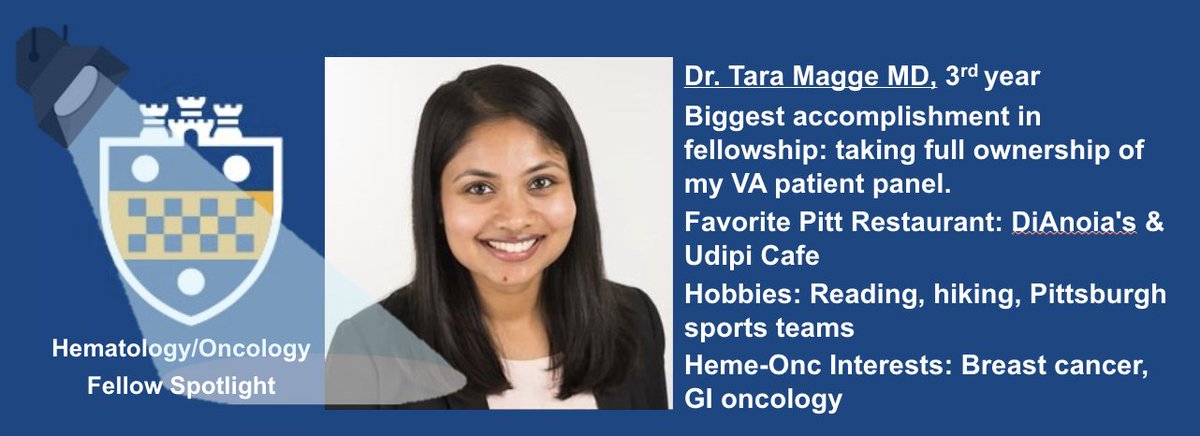 The decision to join the UPMC Hematology/Oncology fellowship was an easy one for our amazing Co-Chief Fellow, Dr. Tara Magge. She returned to her hometown for the exceptional and thorough clinical training at this major cancer center! We are so lucky to have her! #UPMC #Fellow
