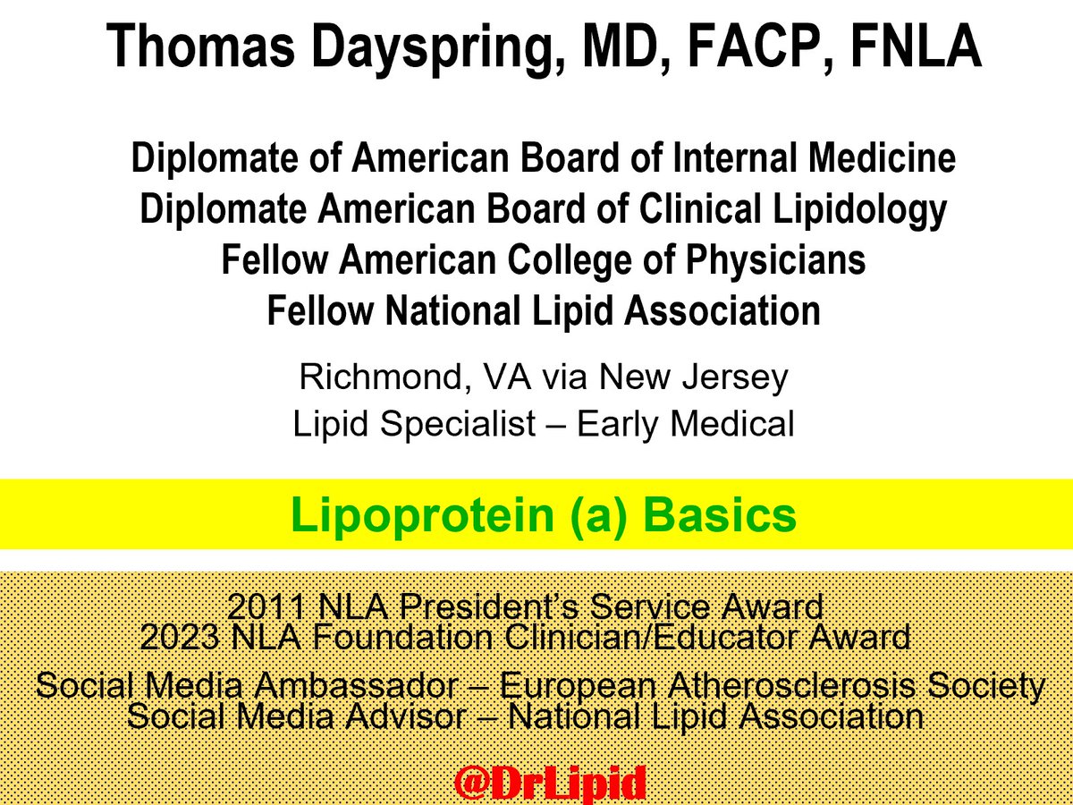 This tutorial is a winner for all - Layperson &amp; Clinician - - Some of you have viewed the first lecture I did for the Tri-State Lp(a) Support Group. Here is the second lecture  - - KRINGLE all the way with “Dr. Lipid!” There is so much to learn about the structure of